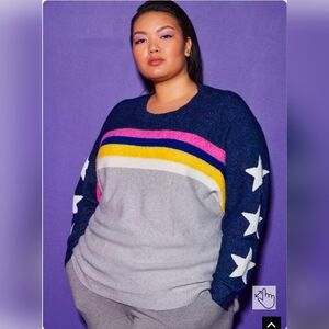 Lovesick Colorful Striped Women's Sweater